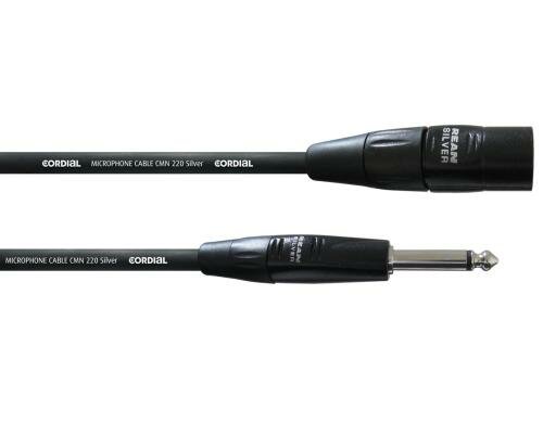 Cordial CIM 7.5 MP, XLRm – 6.3mm MonoKlinke Studiokabel Silverline, 7.5m