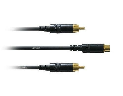Cordial CFY 0.3 ECC Y-Kabel, 2x Chinch - Chinch Buchse, 0.3m