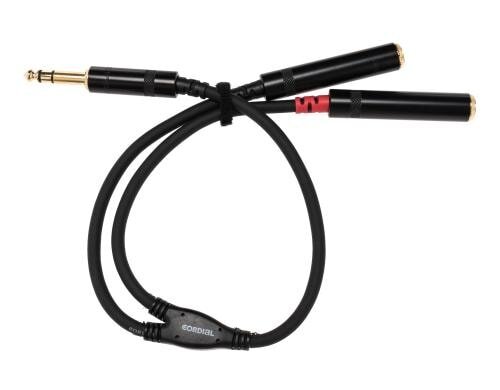 Cordial CFY 0.3 VGG Y-Kabel, 6.3mm - 2x 6.3mm, 0.3m