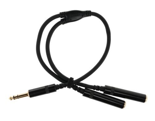 Cordial CFY 0.3 VKK Y-Kabel, 6.3mm - 2x 6.3mm, 0.3m