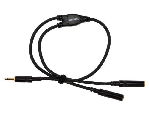 Cordial CFY 0.3 WYY Y-Kabel, 3.5mm - 2x 3.5mm, 0.3m