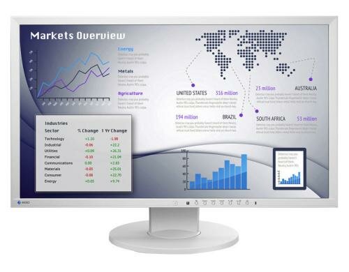 EIZO EV2316W-Swiss Edition 23 grau 1920x1080, 16:9, 5ms, VGA, DVI, DP, 250cd