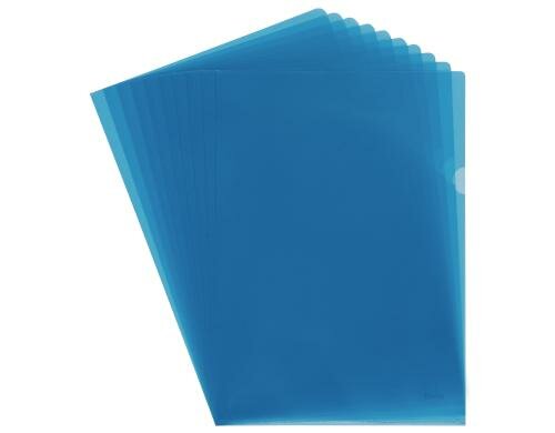 Biella Sichthüllen Everyday A4, blau Polypropylen, genarbt, 100Stück
