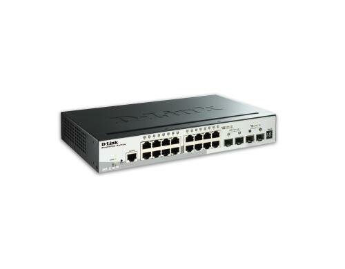 D-Link DGS-1510-20: 20 Port Smart Switch 16xGigabit, 4xSFP shared, L2,