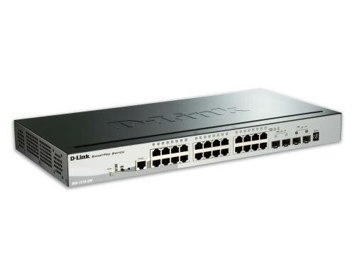 D-Link DGS-1510-28P: 28 Port PoE Switch, 24xGigabit, 4xSFP shared, L2, 193 W