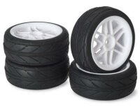 Absima Räderset Onroad 6-Speichen Profil weiss 4...