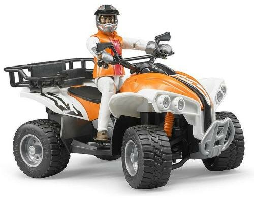 Bruder Spielwaren Figurense-Quad mit Fahrer Alter 3+