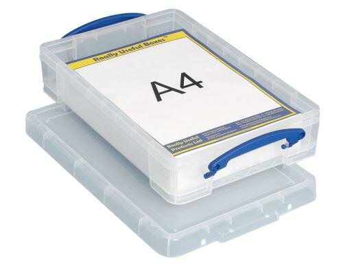 Really Useful Box 4.0 Liter klar Kunststoffbox, 395x255x088