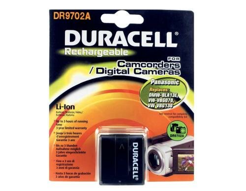Duracell Lithium-Ionen-Akku VW-VBG130 1050 mAh / 7,4 Volt, für Panasonic HS100