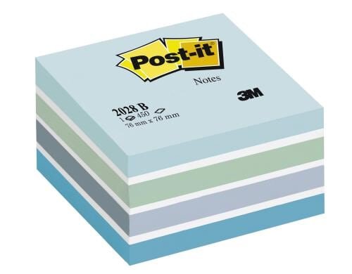 3M Post-it Würfel blau 1 Block à 450 Blatt, 76x76mm