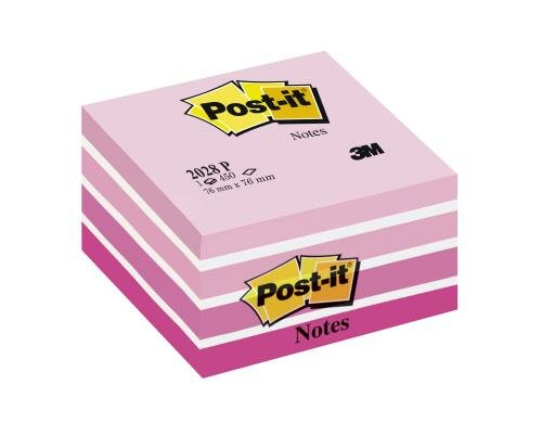 3M Post-it Würfel pink 1 Block à 450 Blatt, 76x76mm
