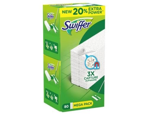 Swiffer Trocken Wischtücher Nachfüllpackung 80 Stück