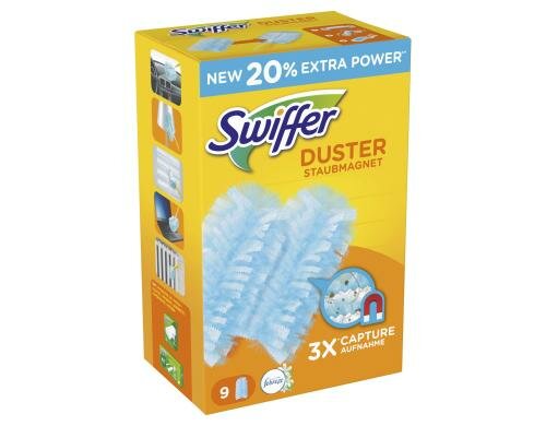 Swiffer Staubmagnet Nachfüller (9 Tücher) Packung à 9 Stück, Febreze