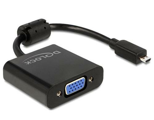 Monitorkonverter Micro-D HDMI zu VGA nur für onboard-Micro-D HDMI, schwarz