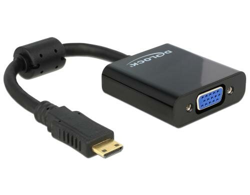 Monitorkonverter Mini-C HDMI zu VGA,schwarz nur für onboard-Mini-HDMI Grafikkarte