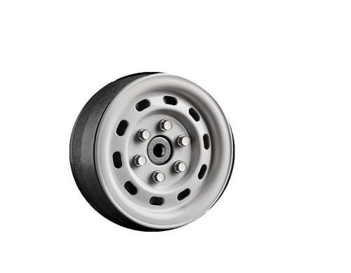 Gmade 1.9 SR02 Beadlock Wheels Gloss White 2er Set