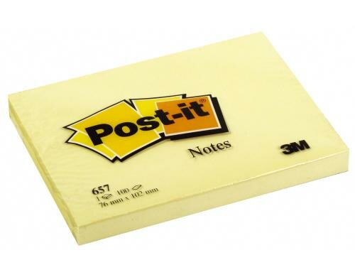 3M Post-it,Haftnotizen, gelb der Klassiker, 102x76mm