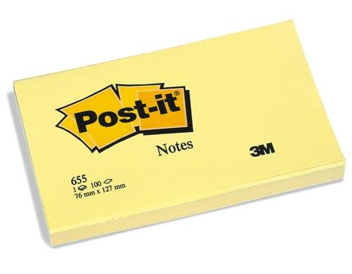 3M Post-it,Haftnotizen, gelb der Klassiker, 127x76mm