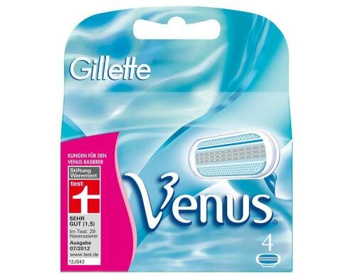 Gillette Venus Klingen 4er 2 Klingen federnd gelagert