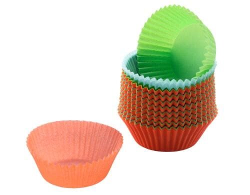Kaiser 150 Muffin-Papierbackförmchen Farbig, 7cm
