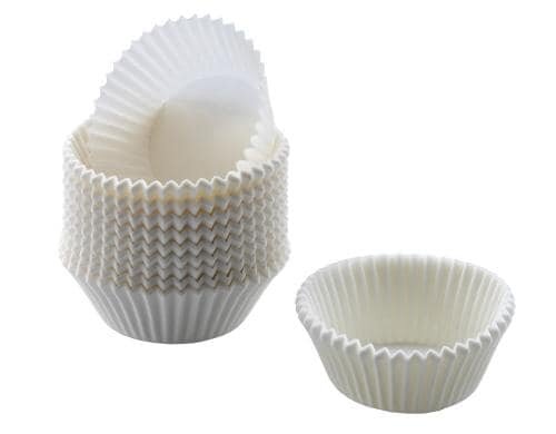 Kaiser 200 Mini-Muffin-Papierbackförmchen Weiss, 4.5 cm