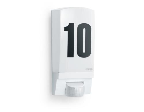 Steinel Sensorlampe L 1, weiss E27, max. 60W, 180°, 10m, Hausnummernbogen