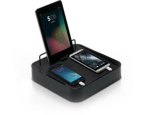 blueLounge Sanctuary4  schwarz Ladestation für Tablets, Handys etc.