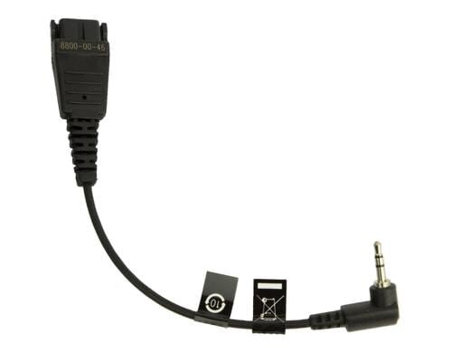 Jabra Anschlusskabel Klinke 2.5mm mit  2,5mm Klinkenstecker auf QD