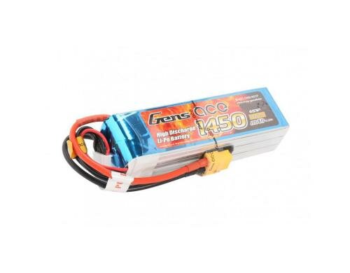 Gens LiPo-Akku 22.2V 1450mAh 45C 6S1P 116x34x28.8mm 270g
