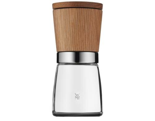 WMF Gewürzmühle Ceramill Nature Holz Keramikmahlwerk, Edelstahl Crom. 18/10