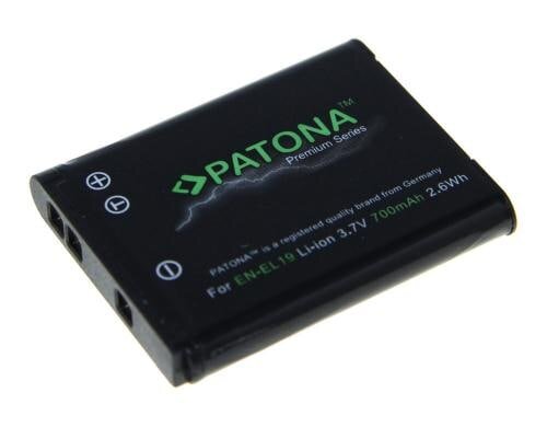 PATONA Premium Akku EN-EL19, 700 mAh / 3.7V für Coolpix S6800/S6700/S5300/S3600/S32,