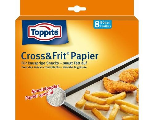 Toppits Cross&Frit Papier L 15 m x B 30 cm, Inhalt: 8 Stk.