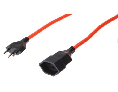 Textil-Verlängerungen MaxTex 3m, orange fluoreszierend, 3-polig, T12/T13