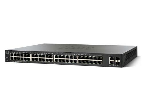 Cisco SG220-50P: 50 Port Smart Plus Switch 48xGE, 48xPoE (375W), 4xPoE+, 2xSFP/RJ45 1G