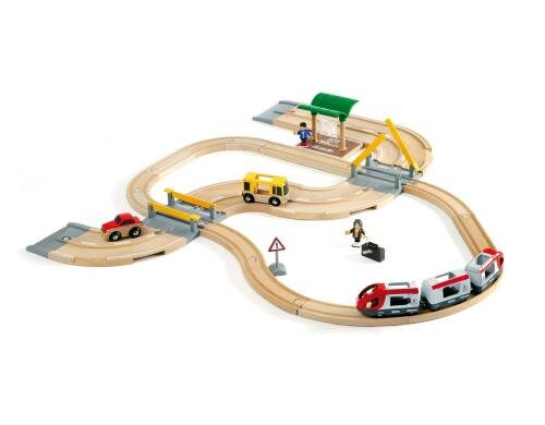 BRIO Strassen + Schienen Reisezug Set Alter: 3+ Teile: 33