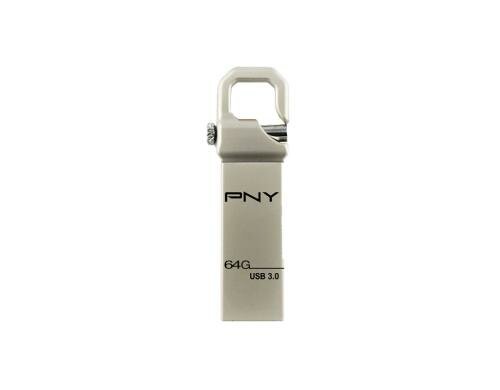 PNY USB3 Hook 64GB Metall-Gehäuse 80MB/s lesen, 15MB/s schreiben