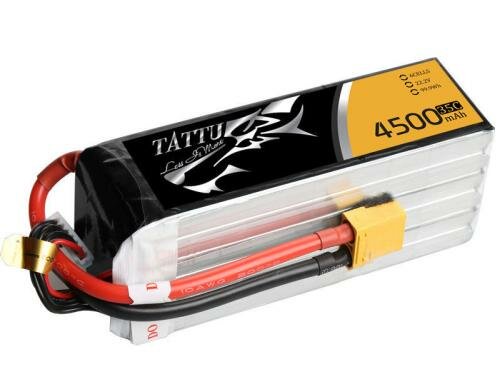 Tattu LiPo-Akku 22.2V 4500mAh 25C 138x44x56mm/713g