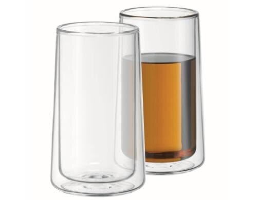 WMF Glas doppelwandig, 2er Set hitzebestäniges Glas, V 270 ml