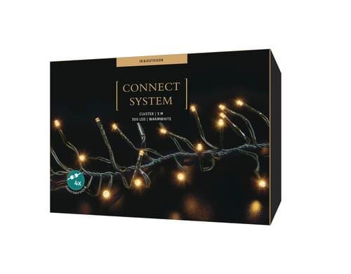 STT Lichterkette LED Connect Cluster 300 3m, 300 LED warmweiss, outdoor
