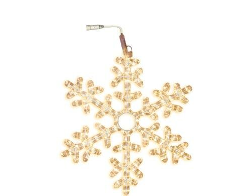Star Trading LED Snowflake 50cm, 216 LED outdoor IP44, Zuleitung: 1.8m, 230V/9W