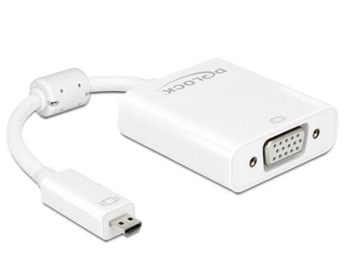 Monitorkonverter Micro-D HDMI zu VGA+Audio nur für onboard-Micro-D HDMI, weiss