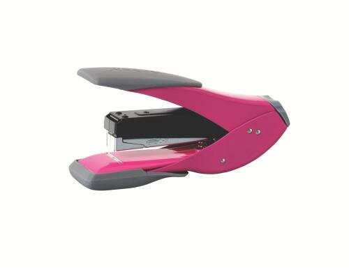 Rexel Halbstreifen-Heftgerät Pink heftet bis zu 30 Blatt auf einmal