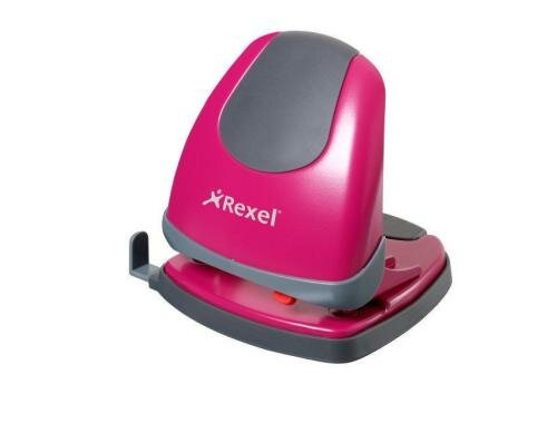 Rexel Zweifachlocher Easytouch Pink locht bis zu 30 Blatt auf einmal