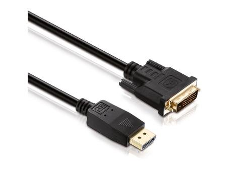 HDGear DisplayPort/DVI 1080p 2m DisplayPort - DVI 1080p, Schwarz