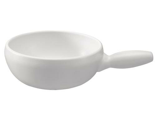 Stöckli Käsefonduecaquelon Tradition Durchmesser 23cm, weiss