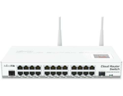 MikroTik CRS125-24G-1S-2HnD-IN: L3 Switch 24x1Gbps, 1xSFP, Desktop, 300Mbps WLAN