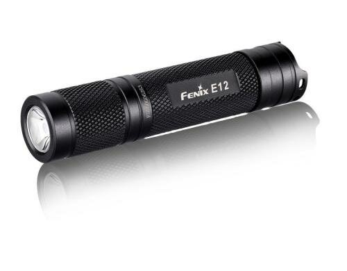 Fenix E12, schwarz, max. 130lm, max. 40h, 1x AA-Batterien,
