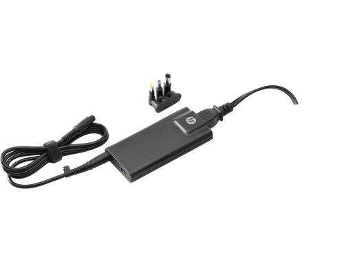 HP AC-Adapter Slim 65W mit USB Swiss passend zu fast allen HP Notebooks