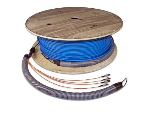 Lightwin vorkonfektioniertes LWL Kabel 4xLC Multimode, LC-LC, 50m, OM4