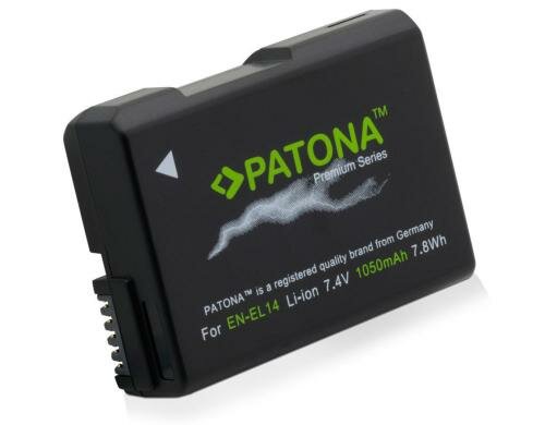 PATONA Premium Akku EN-EL14, 1050 mAh /7.4V für D5500/D5300/Df